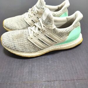 Adidas UltraBoost Mint Green/Grey Women Running Shoes Originals Size 9